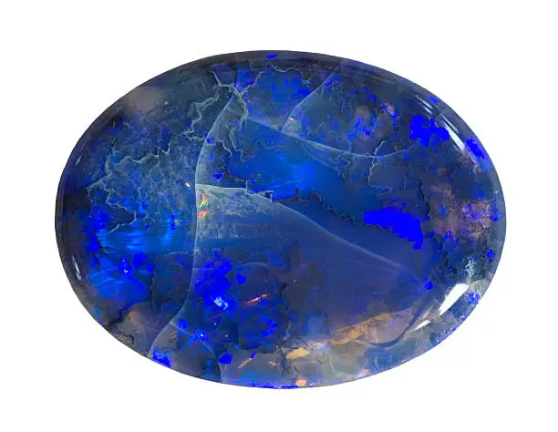 Beautiful blue opal from Australia.