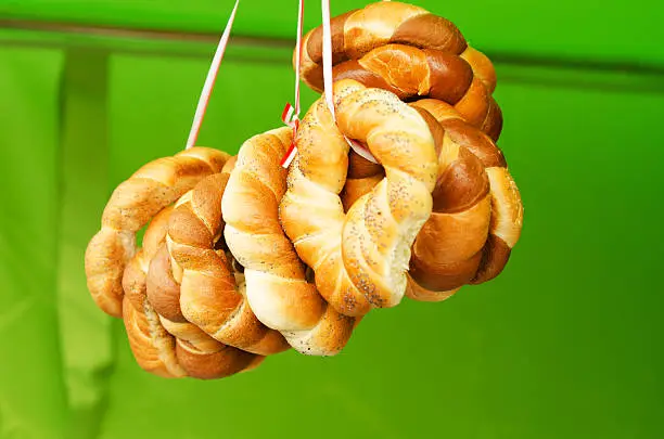 Photo of Homemade ring-shaped rolls