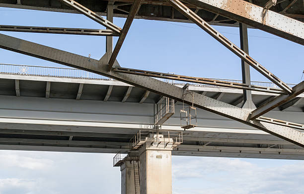 istock Closeup of Metal Bridge Walkway 480446780