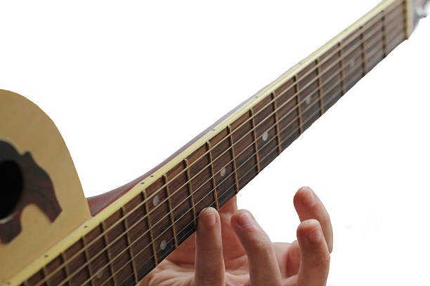 пальцы на гитаре - quintuplet стоковые фото и изображения