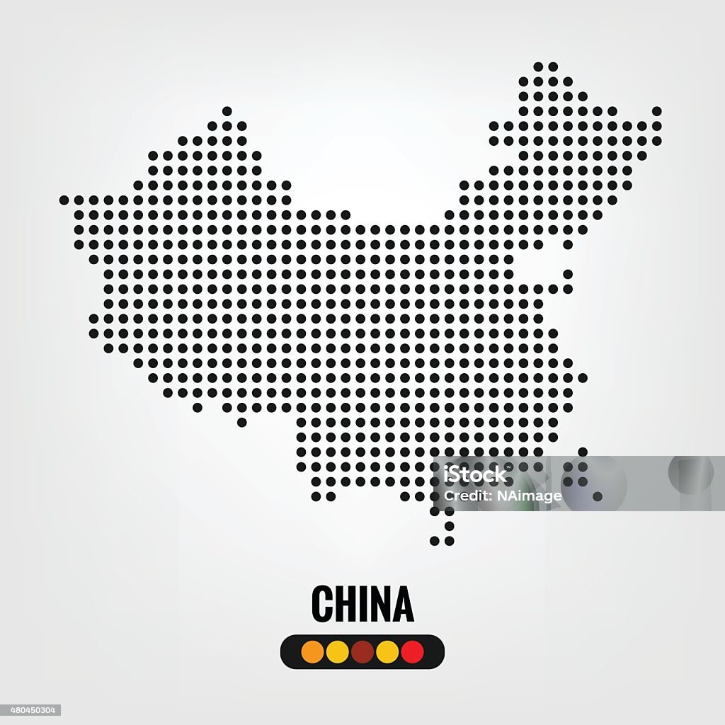 Chinese Map Vector Chinese Map Dot Vector Eps10 Stock Illustration - Download Image Now ...