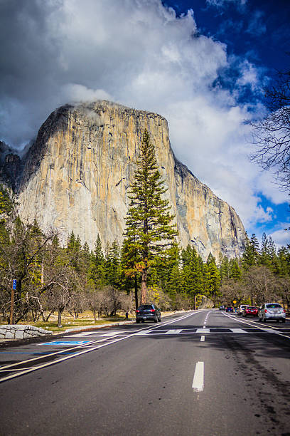 istock Yosemite Valley road at El Capitan monolith, Yosemite, USA 480450528