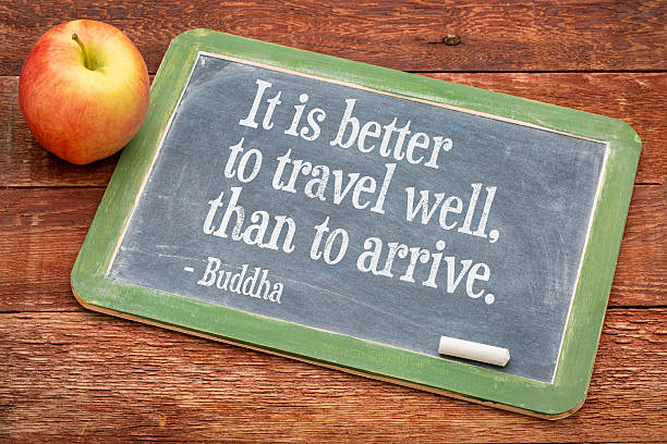 istock Buddha quote on travel and life 480451856