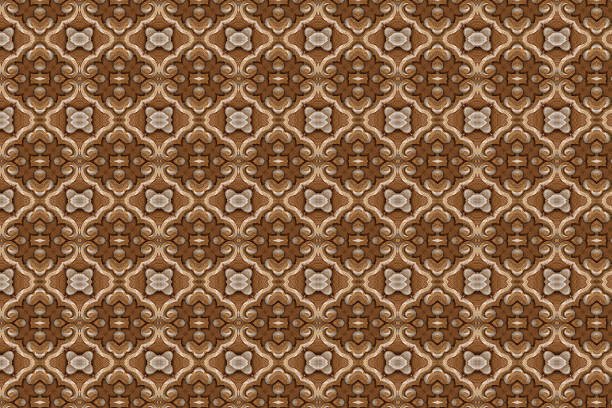 istock Carved wood wall close 480452764