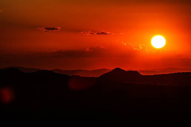 Sunset in Pirenopolis - Brazil stock photo