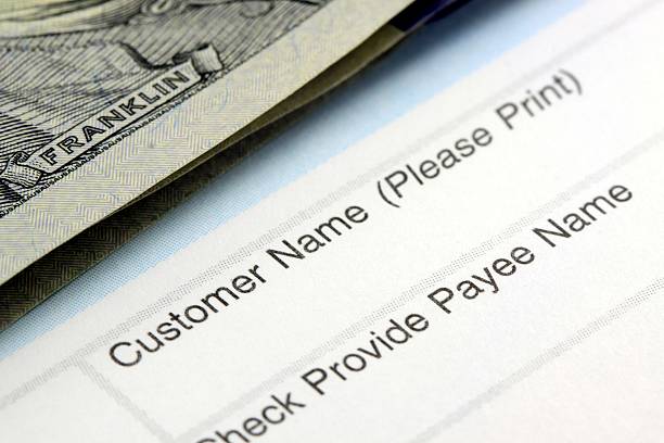 istock Withdrawal slip from bank checking or savings account 480455525