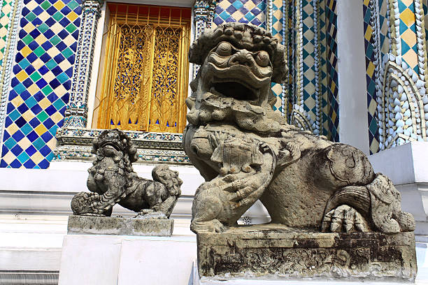 istock stone lion sculpture at Grand Palace, Thailand 480458271
