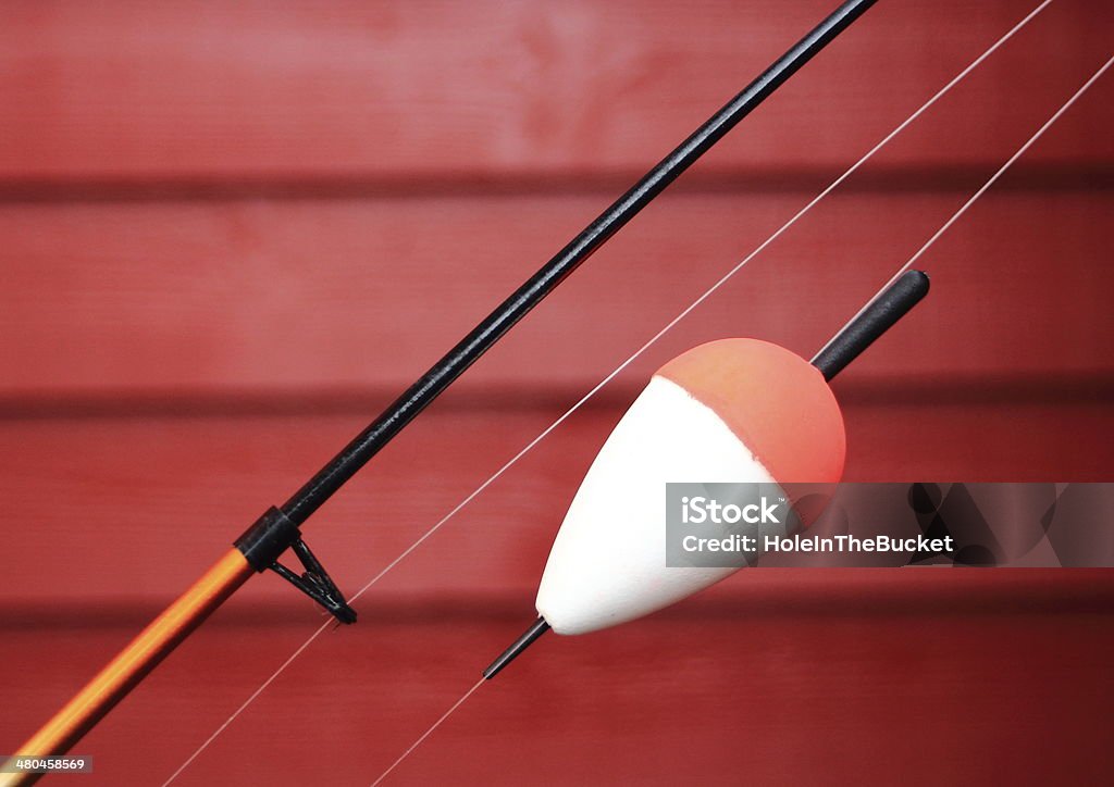Red And White Bobber On A Fishing Rod Stock Photo - Download Image Now -  Catching, Equipment, Fishing - iStock