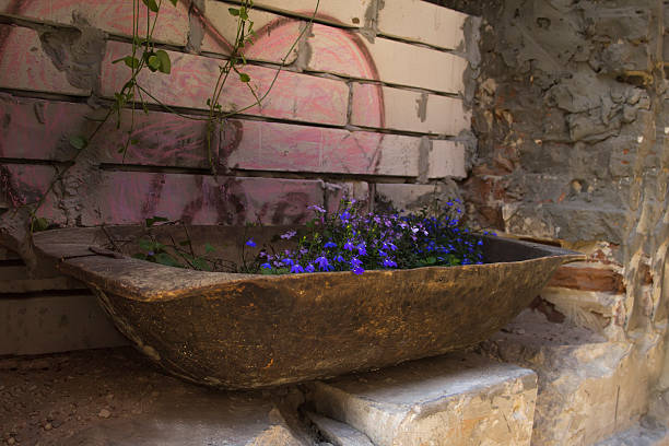 istock Flowerbed on the street 480461812