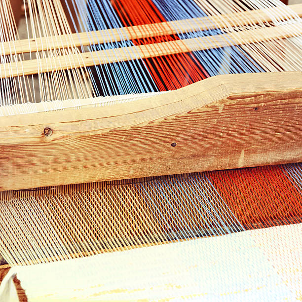 istock Traditional weaving loom detail 480463872