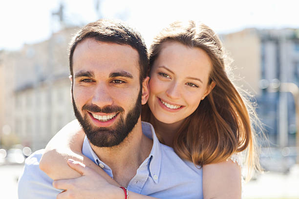 istock Park in summer. Young loving couple embracing 480464414