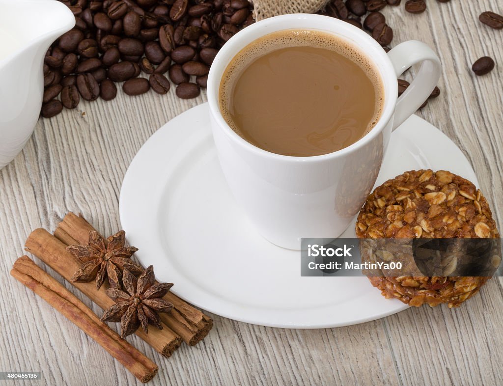 Coffee cup White coffee cup on table 2015 Stock Photo