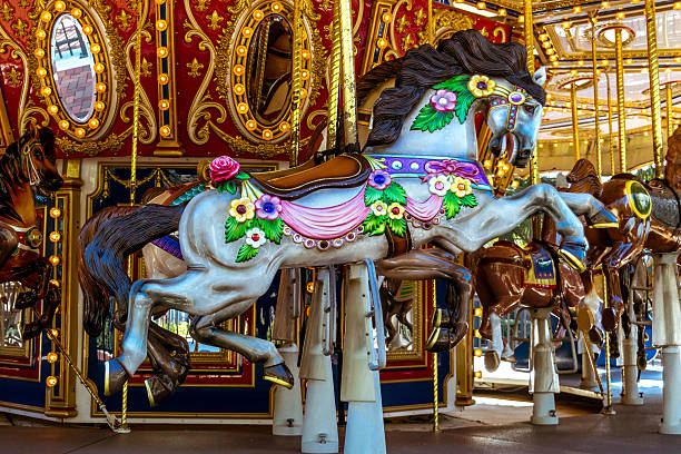 istock antique carousel merry go round horse 480465286