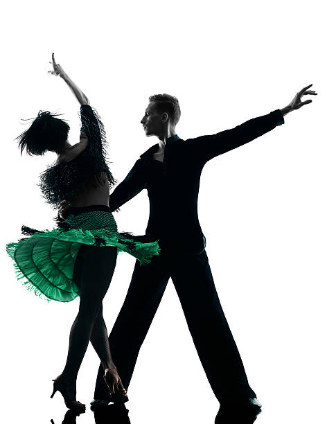 istock elegant couple dancers dancing silhouette 480466104