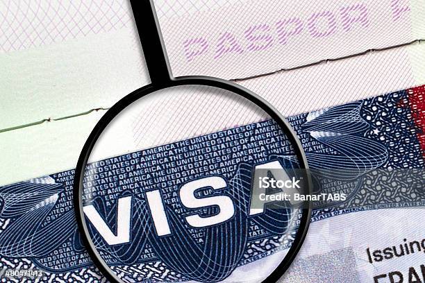 Us Visa Stock Photo - Download Image Now - Emigration and Immigration, Passport Stamp, USA