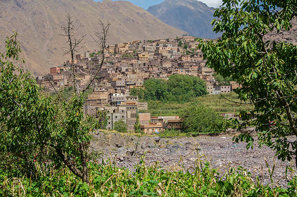 istock Looking through the trees to Imlil in Morocco 480471577