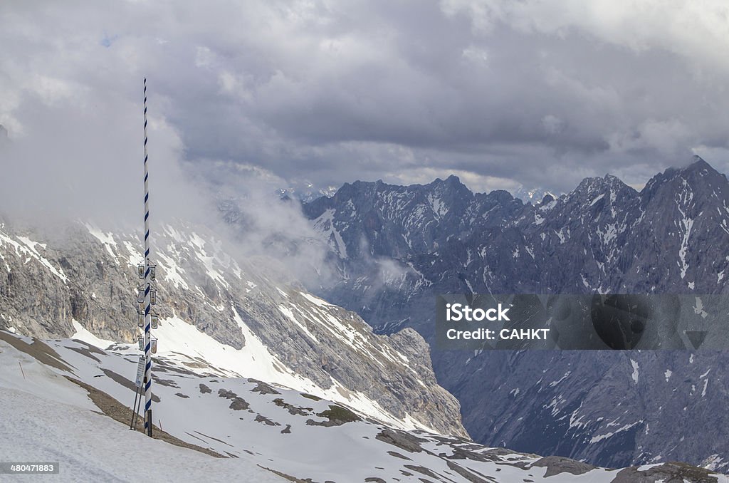 Zugspitze The Zugspitze - the highest mountain in Germany Bavaria Stock Photo