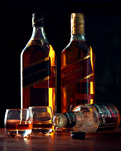 butelki scotch - red label zdjęcia i obrazy z banku zdjęć