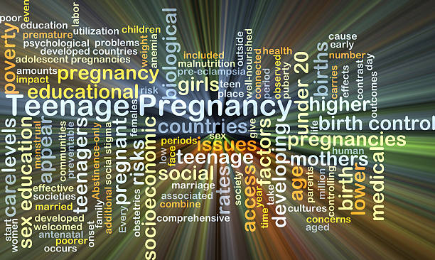 istock Teenage pregnancy background concept glowing 480473184