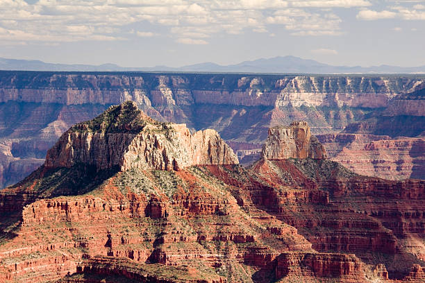 Grand Canyon Vishnu Temple stock photo