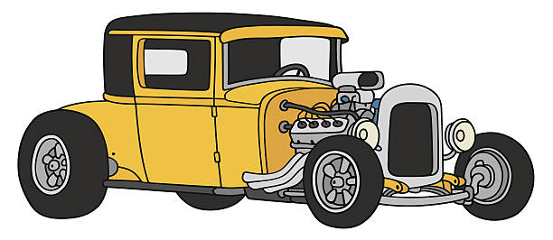 Classic Car Cartoons Stock Photos, Pictures & Royalty-Free Images - iStock