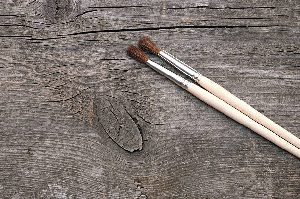 istock old wood texture and paintbrush 480478743