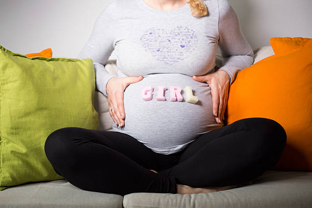 istock Woman in advanced pregnancy expecting girl 480480428