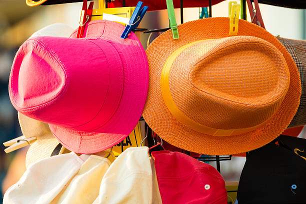 istock Summer hats for sale outdoor 480480770