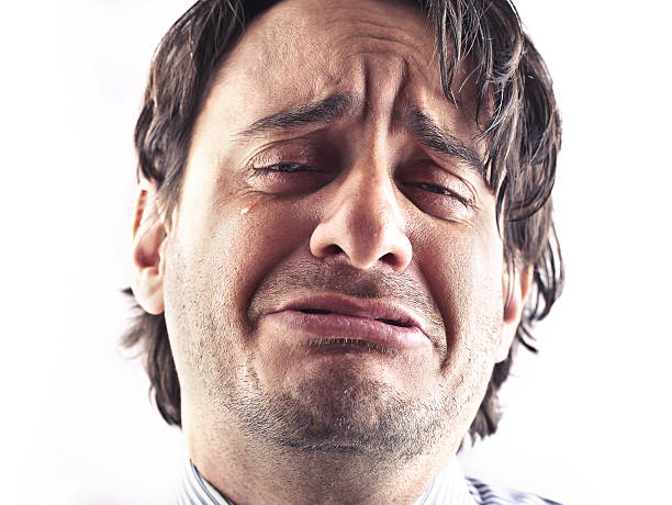 sad man a man is crying ugly people crying stock pictures, royalty-free photos & images
