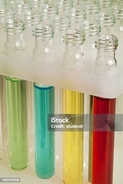 Laboratory Test Tubes Stock Photo - Download Image Now - 2015, Analyzing, Biochemistry