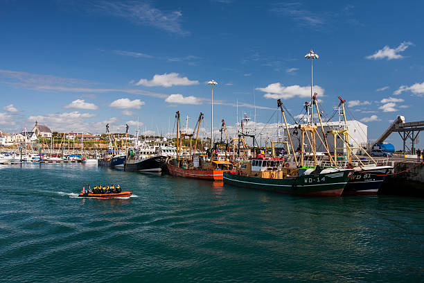The_fishing_fleet_at_Kilmore_Quay_Wexford stock photo