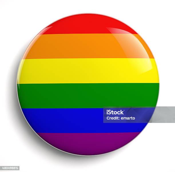 Gay Pride Stock Photo - Download Image Now - Badge, White Background, Gay Pride Parade