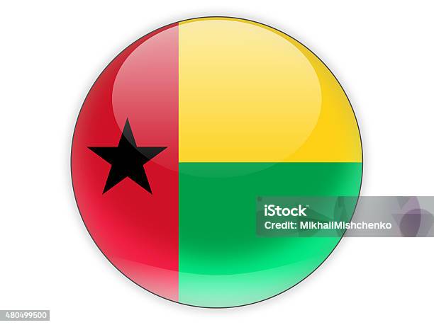 Round Icon With Flag Of Guinea Bissau Stock Photo - Download Image Now - 2015, Country - Geographic Area, Curve