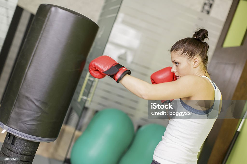 Boxing girl Active Lifestyle Stock Photo