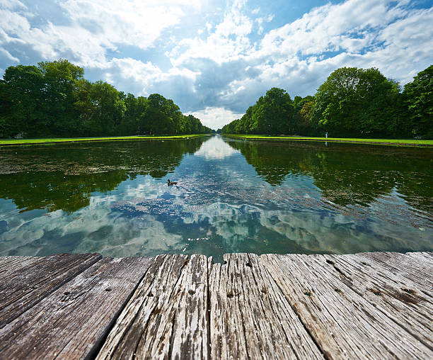 Park in Nymphenburg castle, Munich, Germany