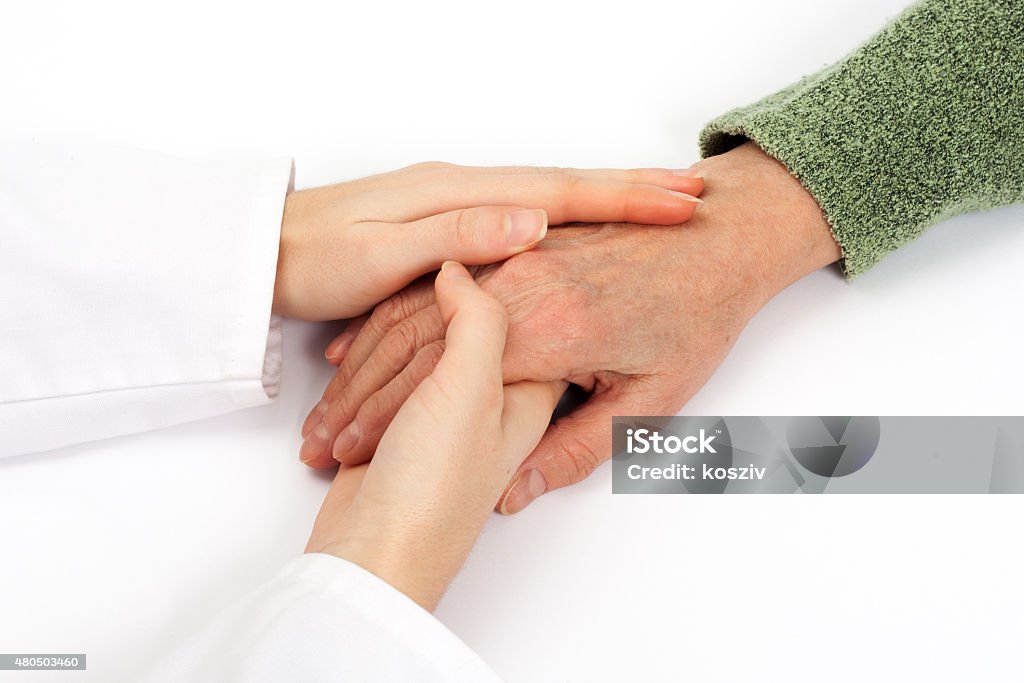 Holding senior hand care 2015 Stock Photo