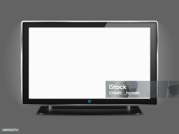 Lcd Tv Stock Illustration - Download Image Now - Icon Symbol, Standing, Television Set