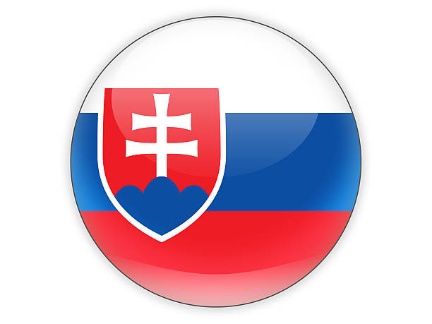 istock Round icon with flag of slovakia 480503990