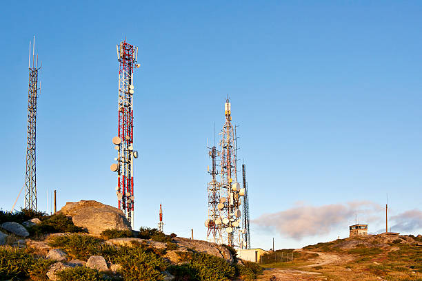 istock Telecommunication towers on Xiabre mount 480507130