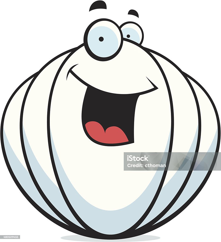 Smilling Shell Shell Smiling Stock Illustration - Download Image Now - Clam - Animal ...