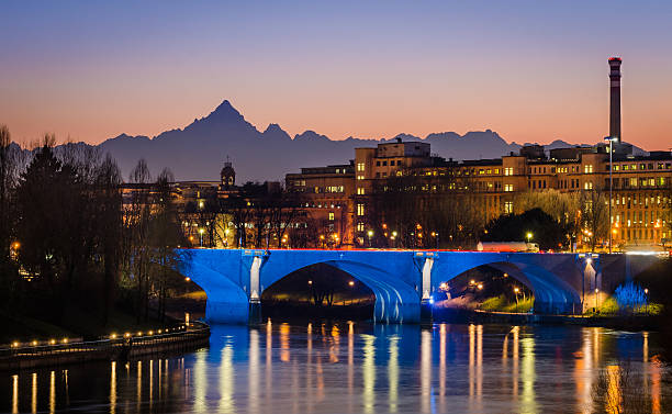 istock Turin (Torino), river Po and Monviso at sunset 480512869