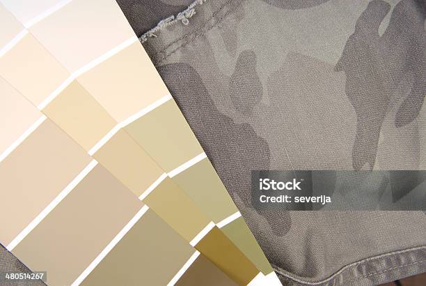 Camouflage Color Chart For Interior Design Stock Photo - Download Image Now - Camouflage, Camouflage Clothing, Chart