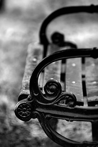 istock Wood Bench in the autumn park 480518229