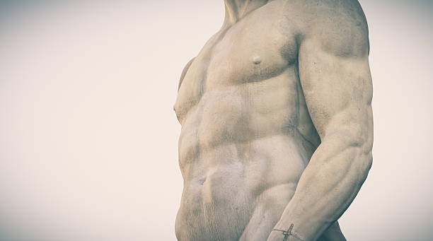 휴머니즘 시체, 이탈리아 대리석 황후상 - neptune naked statue art 뉴스 사진 이미지
