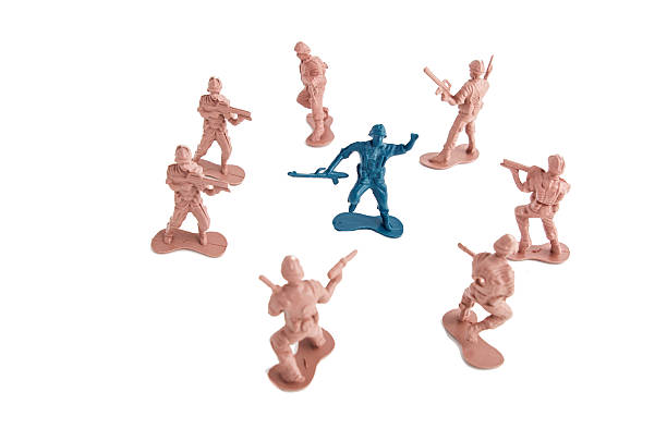 istock Plastic Toy Soldiers surrounding enemy 480518867