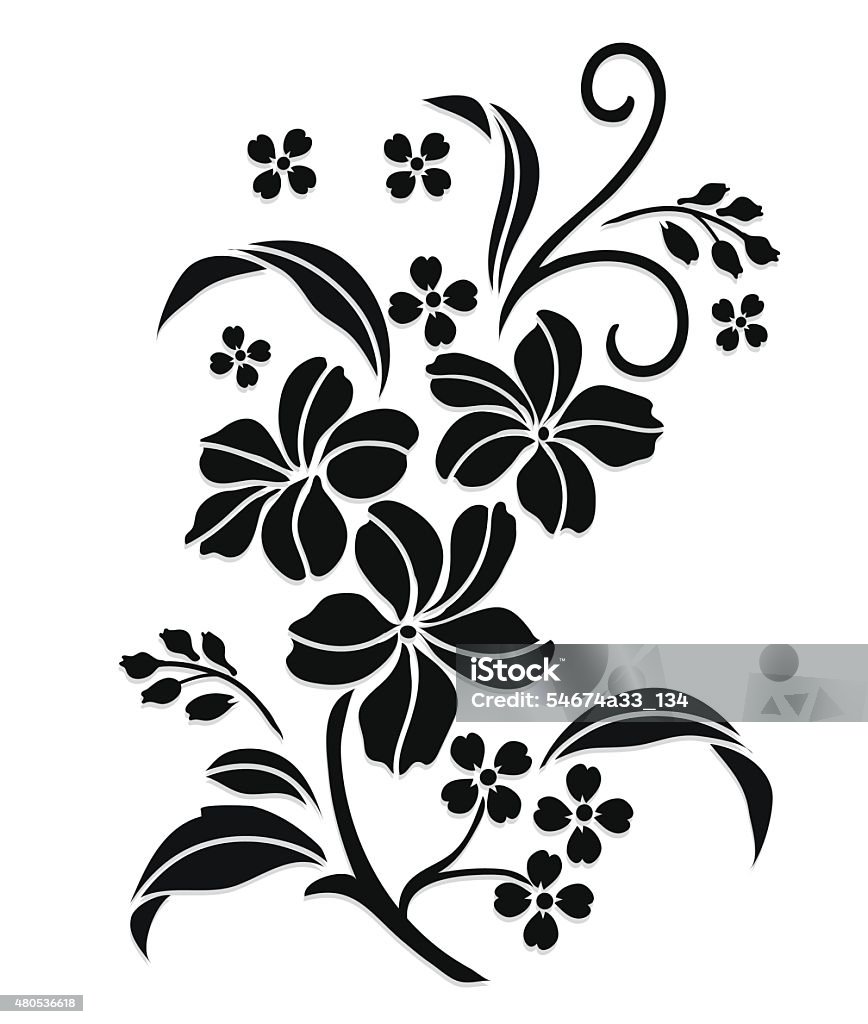Texture Bunga Vector Motif Bunga Vektor Elemen Desain Bunga Sketsa Desain Bunga Ilustrasi ...