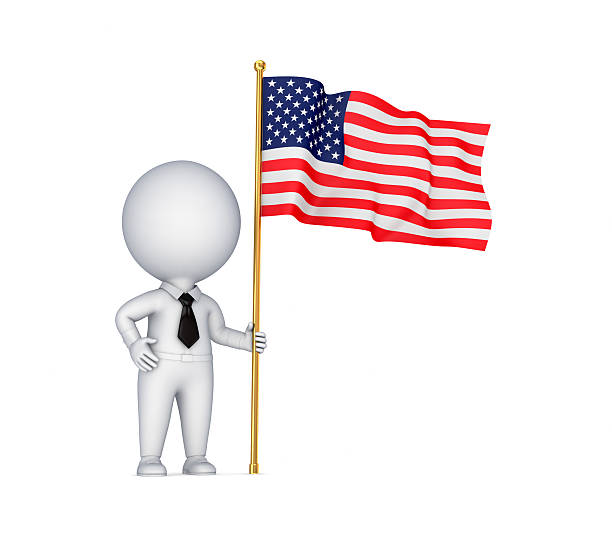 istock 3d small person with an Italian flag in a hand. 480536775