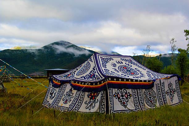 Tibetano barraca house - foto de acervo