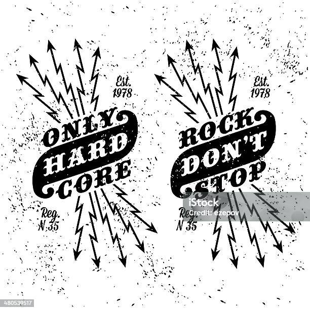 Vintage Label Stock Illustration - Download Image Now - Tattoo, Toughness, Accuracy