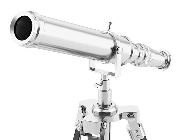 istock telescope on tripod isolated on white background 480550327